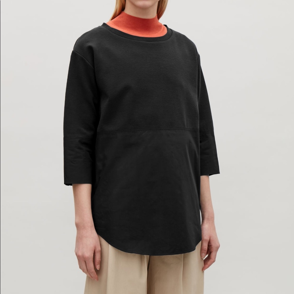 COS Sweatshirt w/ Shirt hem